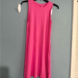 Time and Tru Pink Midi Dress
